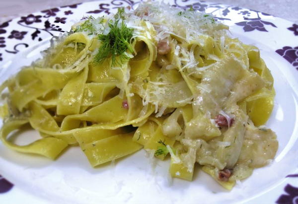 Fennel and Gorgonzola Fettuccine 