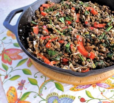 Lentils in a Skillet