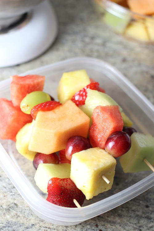 Quick Breakfast Fruit Skewers