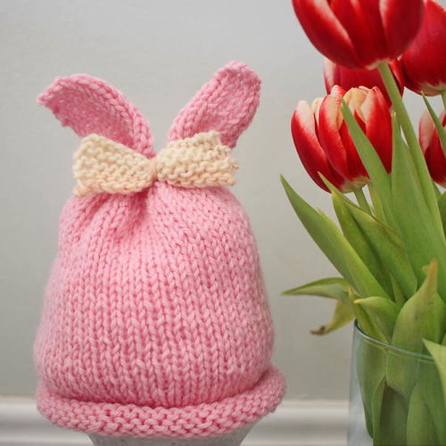 Baby Bunny Bow Hat