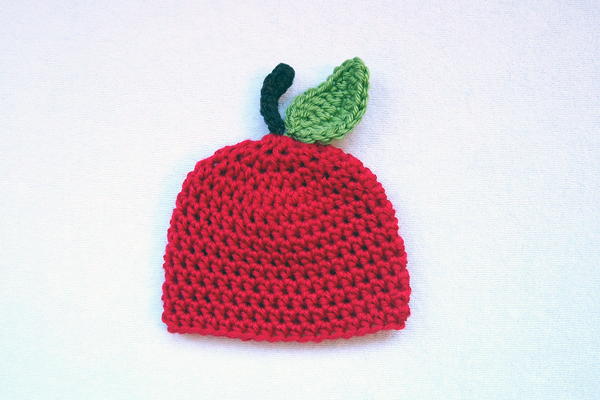 Apple of My Eye Preemie Crochet Hat | AllFreeCrochet.com