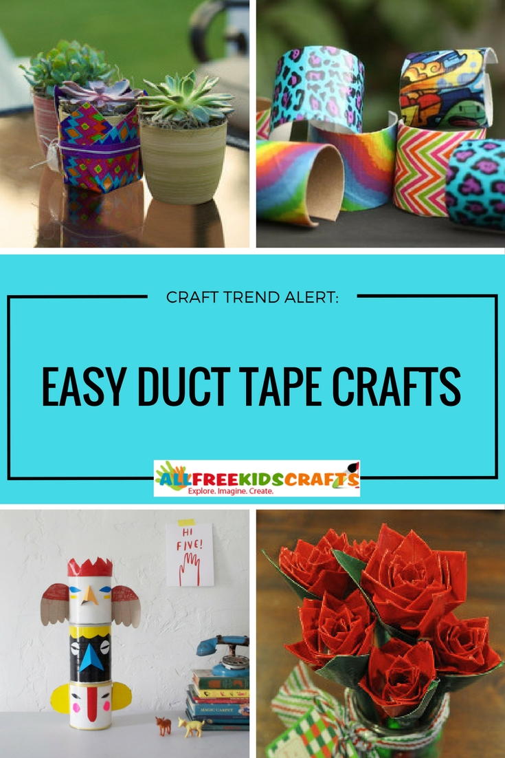 What to Make with Duct Tape: 90 Easy Duct Tape Crafts for Kids | AllFreeKidsCrafts.com What to Make with Duct Tape: 90 Easy Duct Tape Crafts for Kids | AllFreeKidsCrafts.com