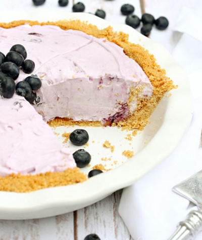Frozen Blueberry Cream Pie Recipe