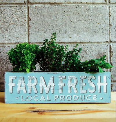 Rustic Produce DIY Box | DIYIdeaCenter.com