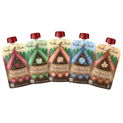 Munk Pack Oatmeal Fruit Squeezes