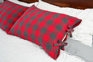 Bed Pillow Cases with Ties