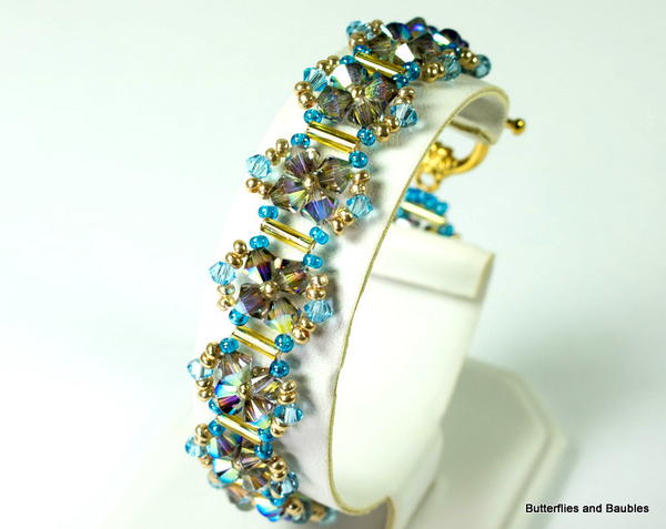 Crystal Right Angle Weave Bracelet