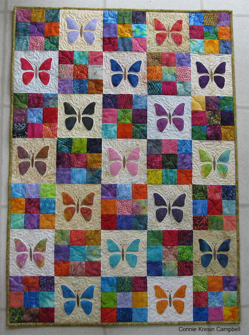 Scrappy Butterfly Baby Quilt Tutorial Favequilts Com