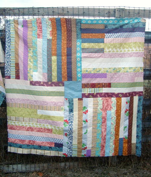 Simple Jelly Roll Quilt Tutorial