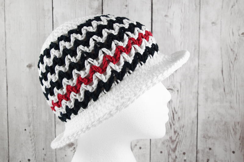 Zigzag Crochet Sun Hat Pattern | AllFreeCrochet.com