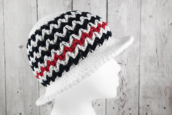 Zigzag Crochet Sun Hat Pattern