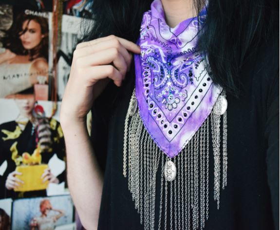 Gorgeous Embellished DIY Bandana