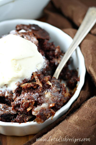 Quick German Chocolate Dump Cake