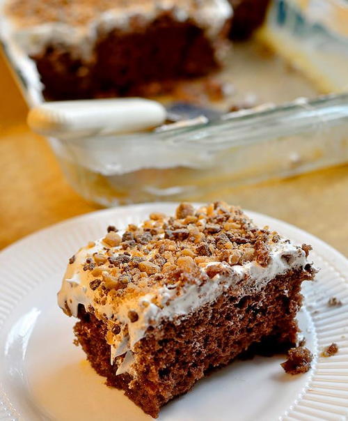 Gluten Free Chocolate Poke Cake Recipe