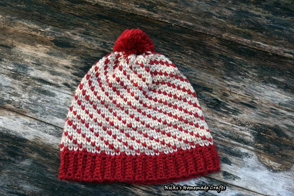 Swirly Heart Hat | AllFreeCrochet.com