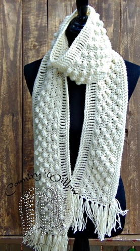 Bobbing Along Crochet Scarf