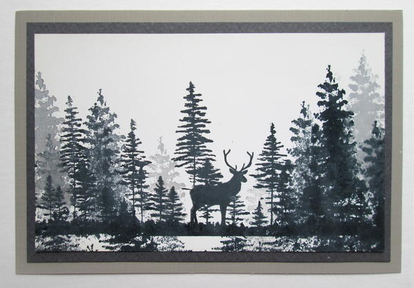 Deer in the Woods Card