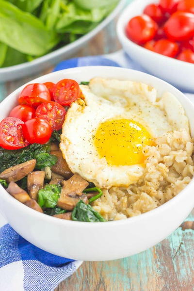 Savory Oatmeal Breakfast Bowl