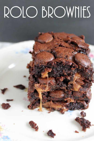 Delectable Rolo Brownies Recipe