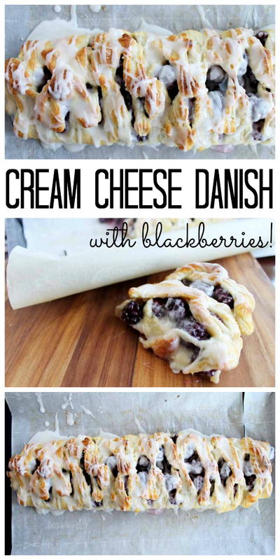 Blackberry Cream Cheese Danish