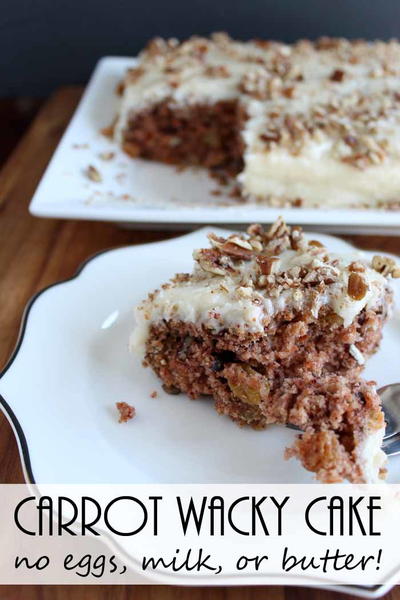 Carrot Wacky Cake Recipe