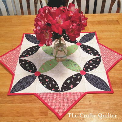 Spring Table Topper Patterns Spring Petals Table Topper Pattern | FaveQuilts.com