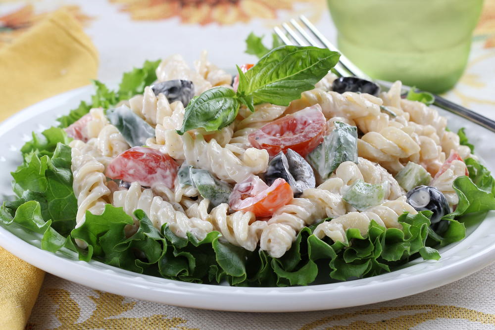 Creamy Italian Pasta Salad | MrFood.com