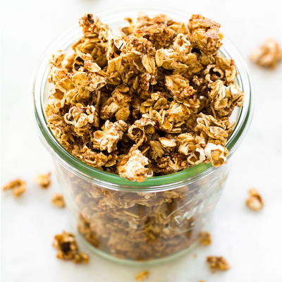 5 Ingredient Popcorn Granola