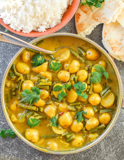 Super Simple Green Bean & Potato Curry