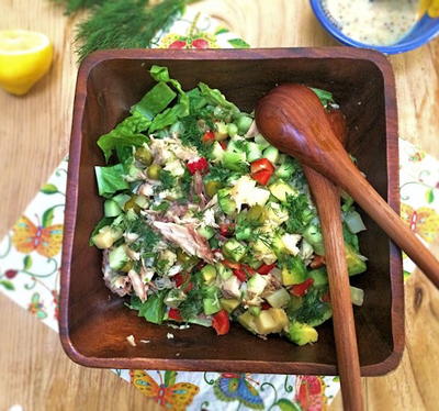 Super Healthy Smoked Mackerel Salad
