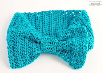 Big Bow Crochet Headband