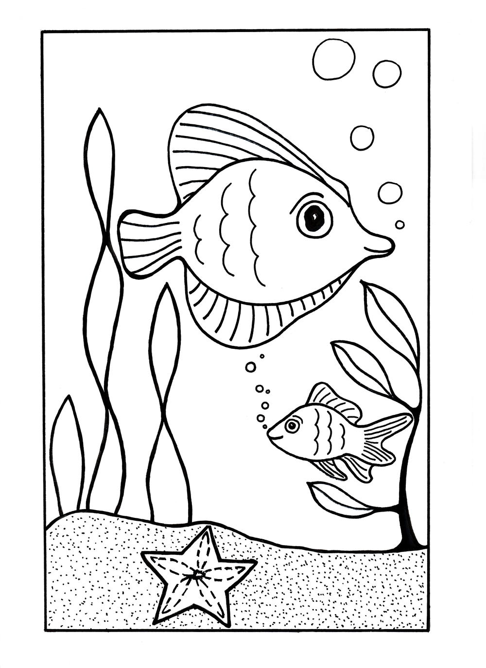 Under The Sea Coloring Page ExtraLarge1000 ID 2174388 ?v=2174388