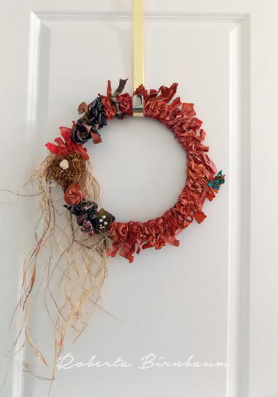 Weatherproof Fabric Wreath