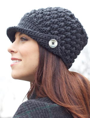 womens winter hat with bill
