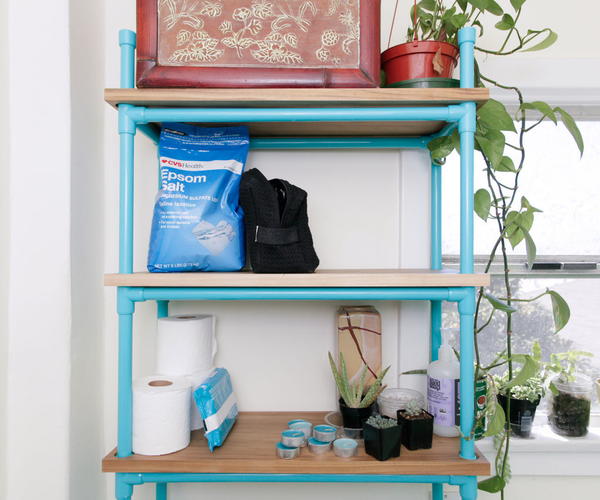 Genius Painted PVC DIY Shelf