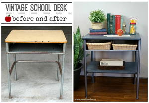 Vintage School Desk Make Over Favecrafts Com