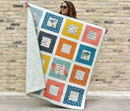 Bon Voyage Throw Quilt Pattern