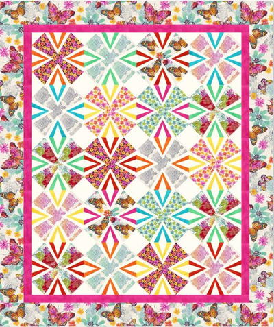 Flutterby Throw Quilt Pattern