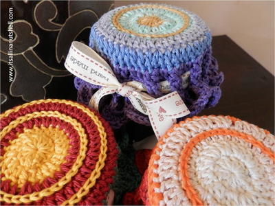 Crochet Mandala Jar Topper