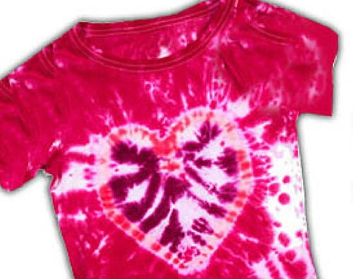 Heart Tie Dye Technique