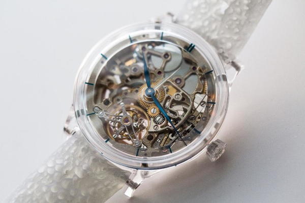 H Moser & Cie. Venturer Tourbillon Dual Time Sapphire Skeleton