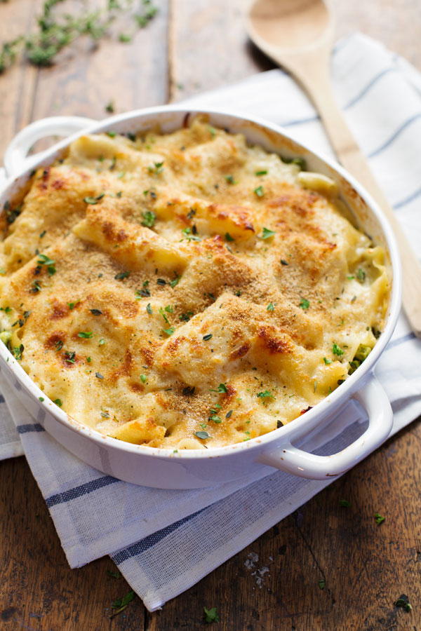 Garlic Parmesan Chicken Lasagna Bake | AllFreeCasseroleRecipes.com