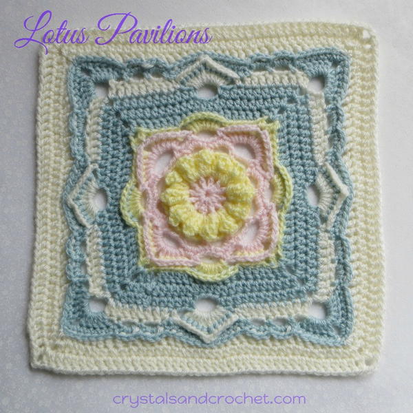 Lotus Pavilions Crochet Granny Square