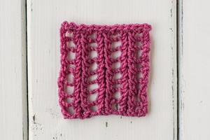 How to Knit the Feathered Ladder Stitch
