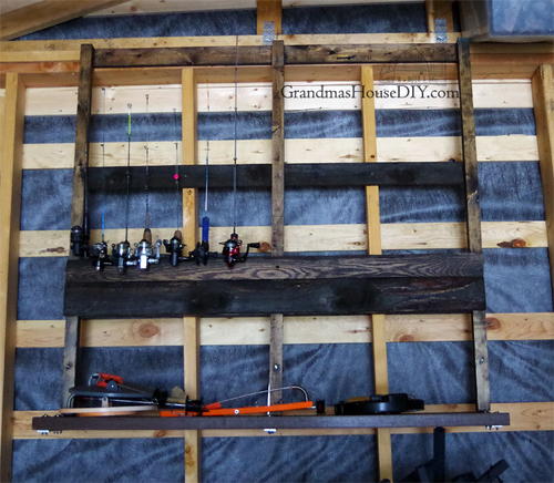 DIY Ice Fishing Rod Rack | DIYIdeaCenter.com