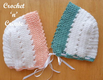 Crisscross Crochet Baby Bonnet