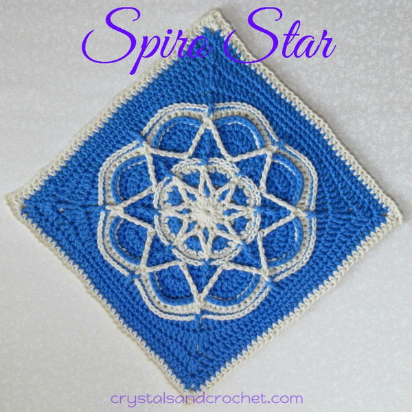 Spiro Star Crochet Granny Square