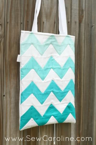 Chevron Ombre DIY Tote