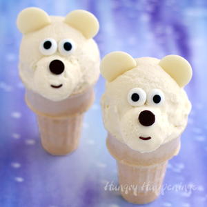 Chilly Polar Bear Ice Cream Cones