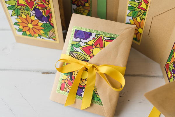 DIY Coloring Book Pages Gift Card